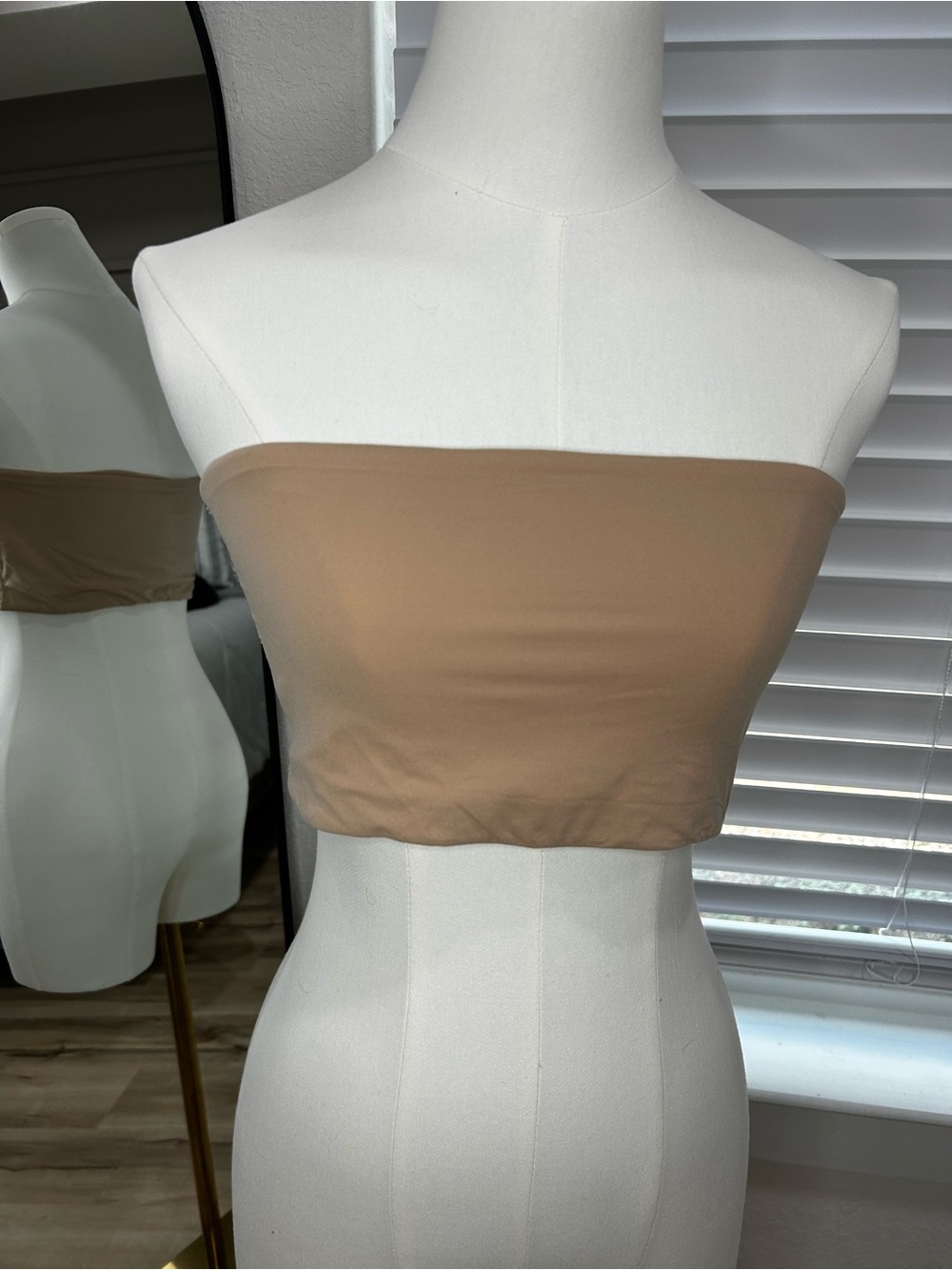 SKIMS Strapless Bandeau Camisole in Tan